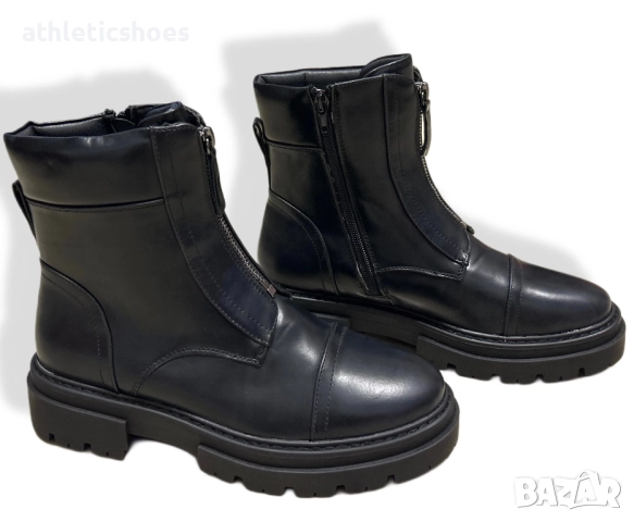 Дамски боти  отоплени в черно - F2121 ПРОМОЦИЯ