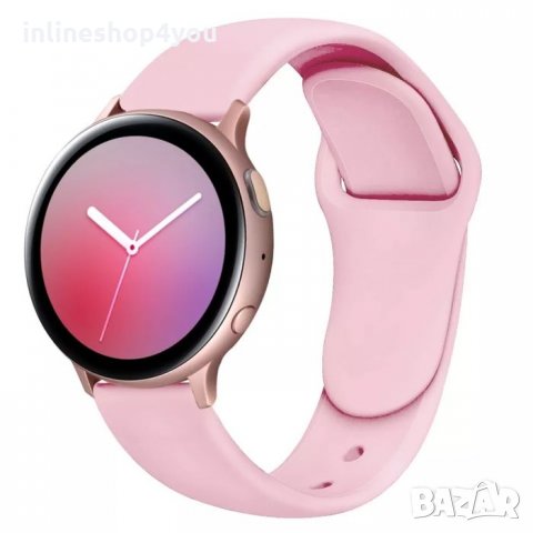 Силиконова Каишка за Huawei Watch GT3 GT2 42мм Samsung Watch 4 Active, снимка 3 - Смарт гривни - 35926086