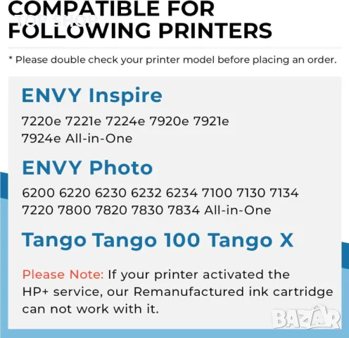 Penguin 303XL Черна или цветна касета с мастило съвместим с HP ENVY Photo 6234 6220 7134 TANGO X/100, снимка 7 - Консумативи за принтери - 49866256