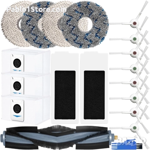 Комплект аксесоари за подмяна за робот прахосмукачка ECOVACS Deebot T20e Omni/Max/Pro Plus,Deebot T2
