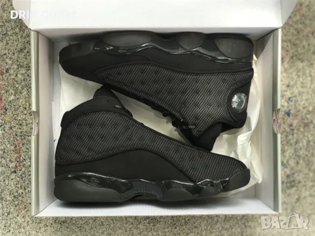 !НОВИ! Air Jordan 13 Retro | Black Cat | + КУТИЯ, снимка 6 - Маратонки - 55750291