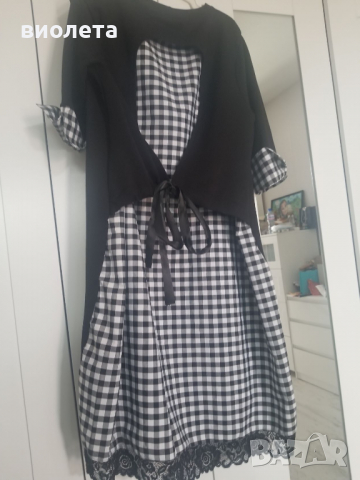 модерна дамска пролетна рокля, снимка 2 - Рокли - 36418105