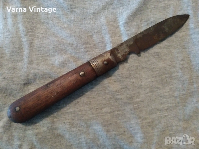 Стар сгъваем джобен нож Kabelklappmesser. MANIAGO ITALY. марк., снимка 4 - Колекции - 53211974