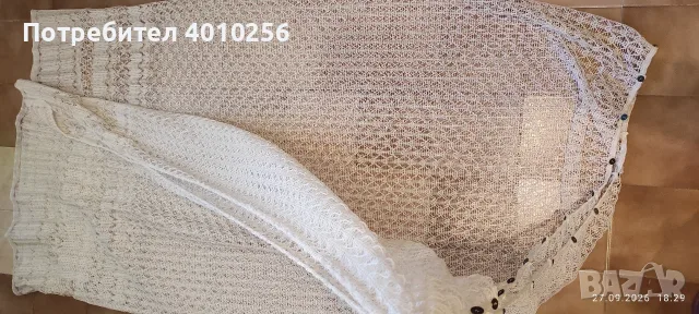 ПЕРДЕ БЯЛО ПРОЗРАЧНО ПАМУЧНО 3.00/1,80 ГОТОВО УШИТО, СУПЕР ЕВТИНО О!, снимка 4 - Пердета и завеси - 56247951