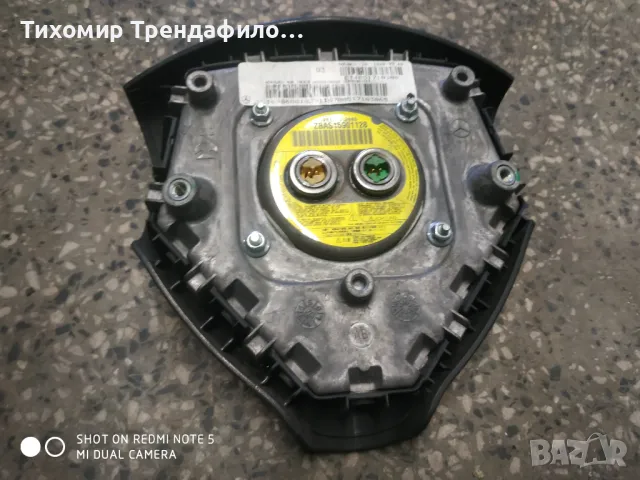 MERCEDES BENZ A180 STEERING WHEEL AirBAG , 16 1828.99.40 , ZBA15901128 , ербег на волана А класа 200, снимка 3 - Части - 47434535