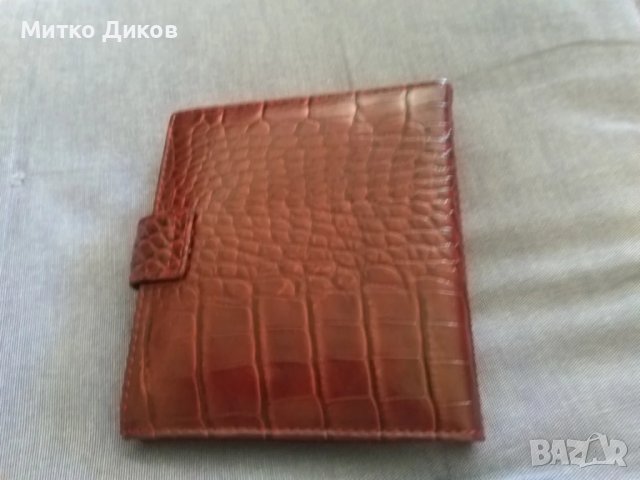 Desisan нов портфейл  визитник естествена кожа 126х113мм 40 прегради , снимка 4 - Портфейли, портмонета - 51423455