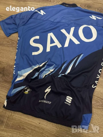Мъжко Вело MTB джърси Sportful Specialized Saxo Bank цял цип , L размер , снимка 10 - Спортни дрехи, екипи - 50850480
