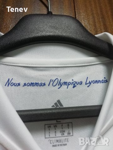 OLYMPIQUE LYONNAIS LYON ADIDAS НОВА ОРИГИНАЛНА ФУТБОЛНА ТЕНИСКА ФЛАНЕЛКА L, снимка 3 - Тениски - 40686161