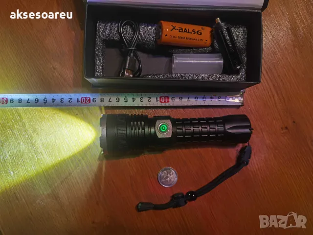 Регулируем Високопроизводителен Нов P90 Super Light акумулаторен фенер прожектор осветление риболов, снимка 9 - Оборудване и аксесоари за оръжия - 50265895