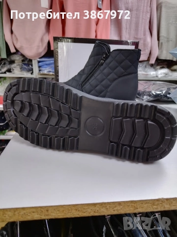 Дамски Боти на квадрати с два ципа , снимка 6 - Дамски боти - 51938100