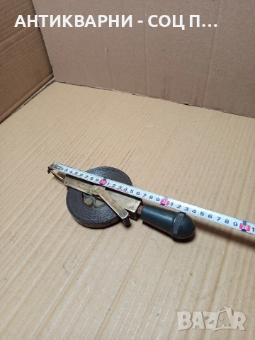 Соц Стара Българска Метална Дълбокомерна Рулетка 0.800кг. НОМЕР 670., снимка 12 - Антикварни и старинни предмети - 53344082