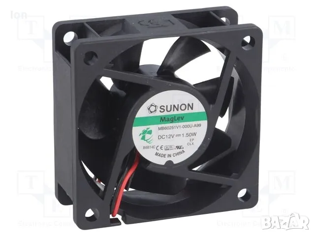 Sunon MagLev (магнитна левитация) вентилатор 12V, 1.5W