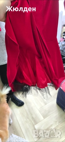Червена рокля , снимка 2 - Рокли - 52724820