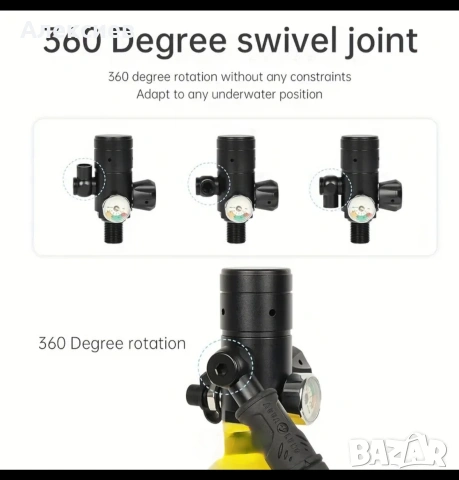 водолазна бутилка - DIDEEP , снимка 4 - Спортна екипировка - 53034045