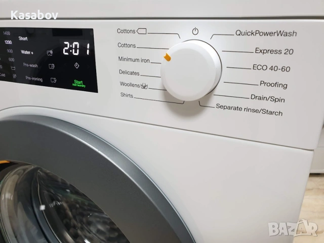 Miele W1 Excellence Пералня PowerWash Миеле 12м Гаранция, снимка 3 - Перални - 53741770