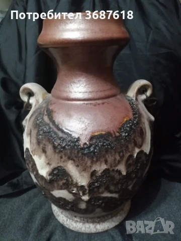 Винтидж керамична ваза, снимка 2 - Антикварни и старинни предмети - 53771352