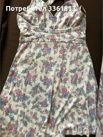 Продавам нова рокля  от памук и еластан на флорални мотиви , снимка 7 - Рокли - 36478543