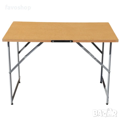 Дървена сгъваема маса 1Н с нерегулируема височина и плот хдф, снимка 2 - Други - 51015931