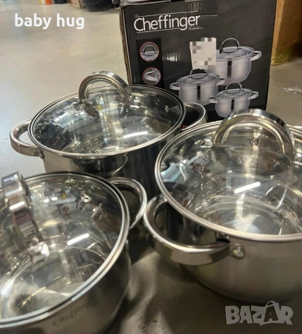 Комплект тенджери, снимка 2 - Съдове за готвене - 51897895