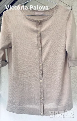 Лукс BRUNO MANETTI  Италия жилетка коприна ( 70%) и памук, снимка 12 - Жилетки - 49792271