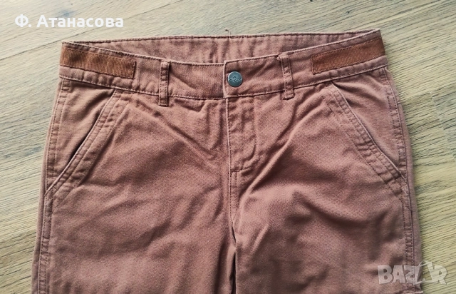 Страхотен ватиран панталон за зимата, 100% памук, размер 146-152, 10-11 години, като нов, снимка 2 - Детски панталони и дънки - 51799876