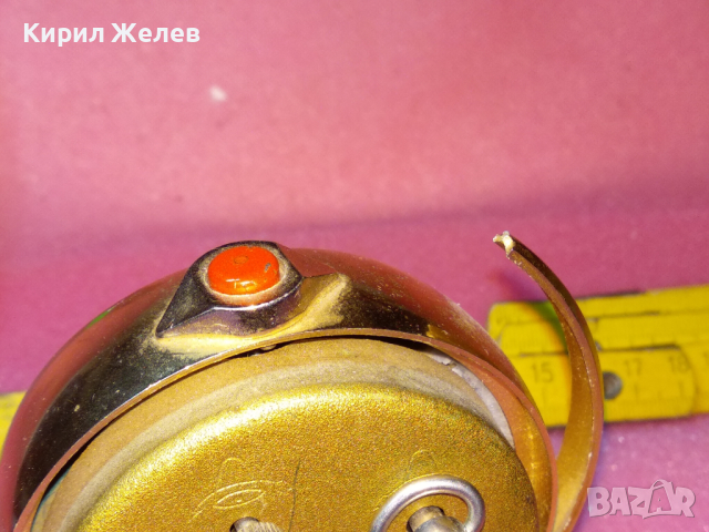 SLAVA MADE in USSR СЛАВА ГЛОБУС Стар РЯДЪК КОЛЕКЦИОНЕРСКИ РУСКИ БУДИЛНИК МЕХ. ЧАСОВНИК СССР 40894, снимка 13 - Антикварни и старинни предмети - 44545314