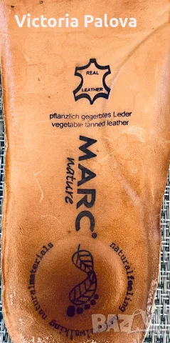 Маркови дамски кожени боси обувки MARC Nature Nº38, стелката 24.5 см., снимка 12 - Дамски ежедневни обувки - 55963170