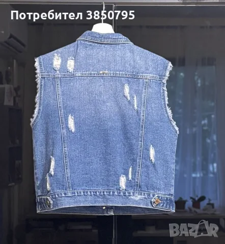 Дамски дънков елек Akè , размер S, снимка 2 - Елеци - 56220543