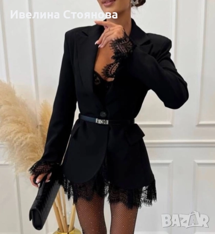 Сако с дантела