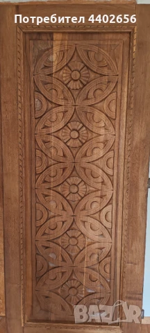 Черен петък цена врата от масив орех с ръчна дърворезба