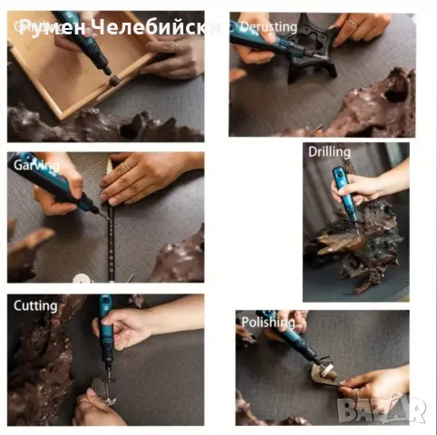 Акумулаторна Шлайф Машинка, снимка 11 - Други машини и части - 50354187