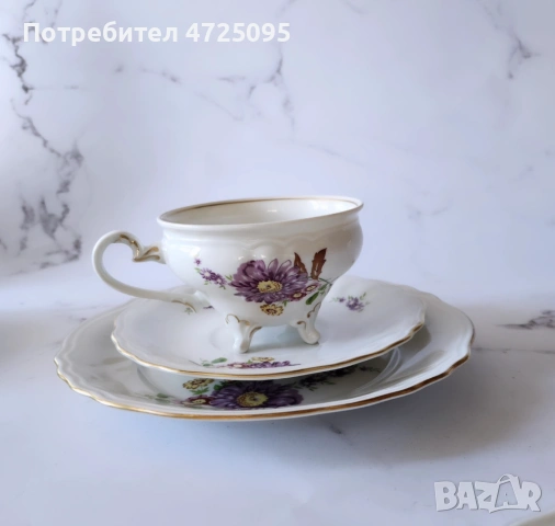 Троен порцеланов сет Weimar , снимка 5 - Сервизи - 53784352