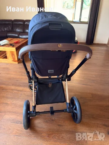 Бебешка количка Cybex Priam 4 + зимен чувал, снимка 3 - Детски колички - 55796583