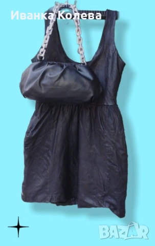 Ръчно рисувана рокля и чанта, снимка 5 - Рокли - 53716599