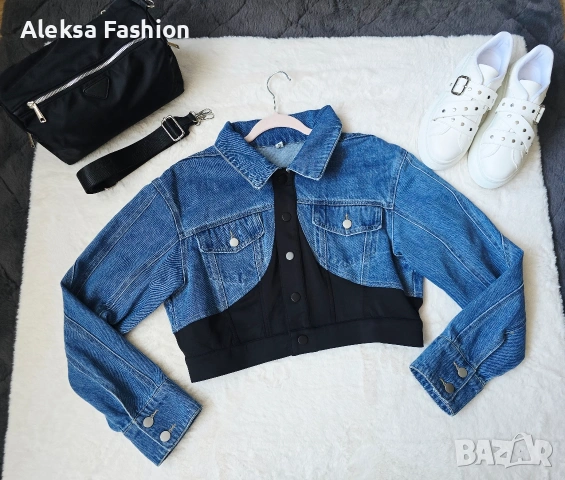 Дамско дънково яке по модел на Mugler , снимка 8 - Якета - 49677988