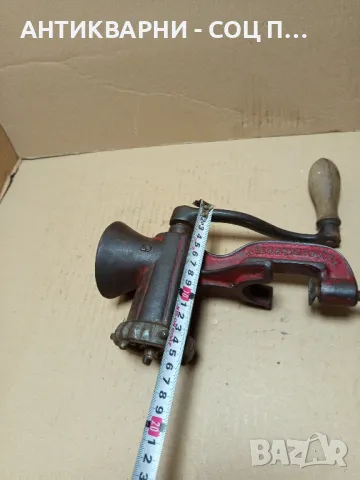 Соц Стара Малка Немска Месомелачка Номер 5., снимка 12 - Антикварни и старинни предмети - 49800343