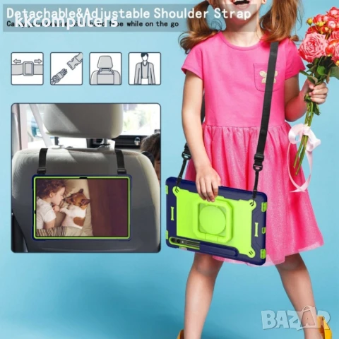 Samsung Galaxy Tab S9 FE+ / S9+ Handle Удароустойчив Калъф и Протектор, снимка 13 - Калъфи, кейсове - 51027783