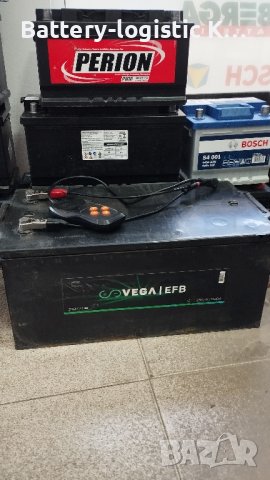 Тежкотоварни акумулатори Vega EFB 230ah 2 бр. Видео!!!