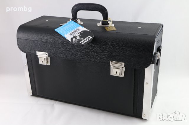 немски работен куфар за инструменти от естествена кожа, внос от Германия, снимка 2 - Куфари с инструменти - 41440836