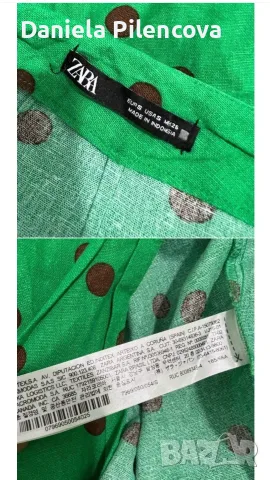 Ленена пола Zara S размер, снимка 4 - Поли - 55981565
