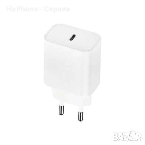 Зарядно устройство адаптер 20W USB-C, Maxlife MXTC-06 PD QC, 20W, 220V, Бял 
