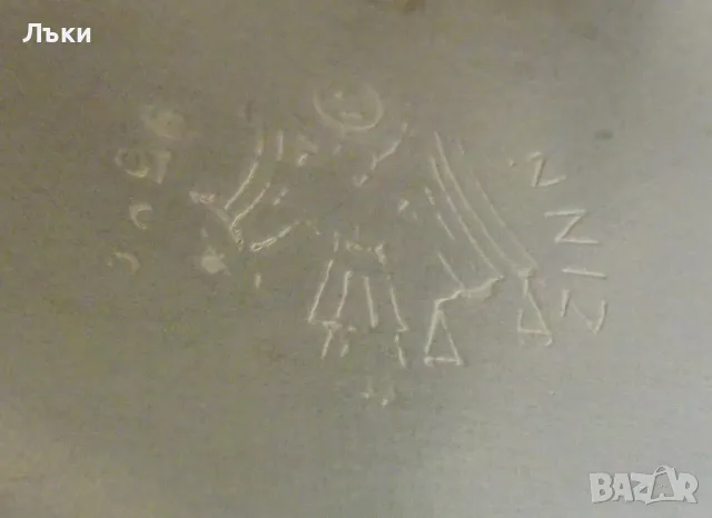 Чиния от калай 9 см. , снимка 5 - Антикварни и старинни предмети - 48717112