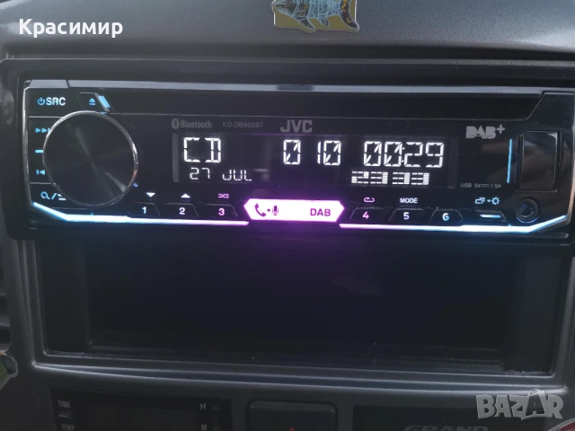 CD плеър за кола JVC KD-DB902BT, снимка 2 - Аксесоари и консумативи - 53866157
