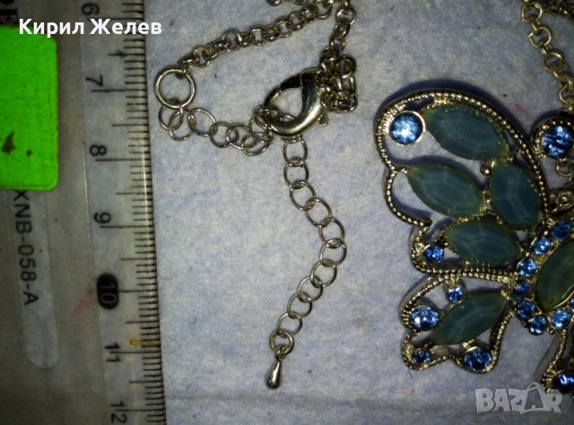 ШИКОЗНА ВИНТИДЖ АРТ БРОШКА - МЕДАЛЬОН ПЕПЕРУДА с ИСКРЯЩИ ФАСЕТИРАНИ КРИСТАЛИ 38889, снимка 10 - Колиета, медальони, синджири - 42117528