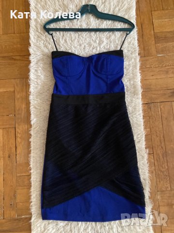 Нова синя мини рокля , снимка 4 - Рокли - 36010300