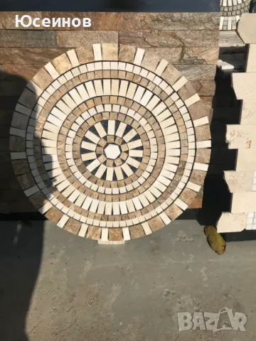 Мозайка( пано ) от естествен камък - Травертин,мрамор, снимка 6 - Други - 49664192