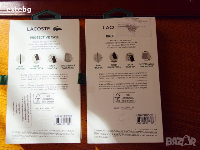 LACOSTE оригинални кейсове за Iphone 16 pro max , снимка 2 - Калъфи, кейсове - 53775631