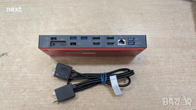 Докинг станция Lenovo ThinkPad Thunderbolt 3 Workstation Dock Gen 2 40AN +Гаранция, снимка 3 - Лаптоп аксесоари - 53630258