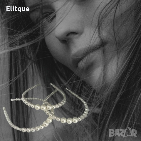 Дамска диадема с перли - нежен аксесоар, фина ръчна изработка, снимка 5 - Други - 52889176