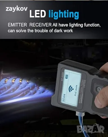 NOYAFA NF-8209 Усъвършенстван мрежов кабелен тестер Многофункционален кабелен тракер с PoE, снимка 4 - Други инструменти - 48002130